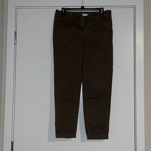 Vince Olive Cropped Chino